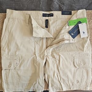 U.S. Polo Assn. Men's Tan Cargo Shorts